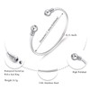 CREMATION JEWELRY FOR ASHES Stainless Steel Ashes Keepsake Cuff Bangle