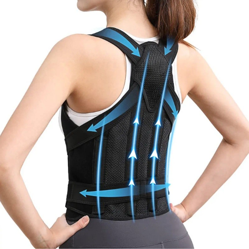 Chaleco Corrector De Postura Ortopédico Faja Lumbar Unisex