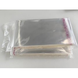 200PCS Clear Self Sealing Cellophane Bags 9X12IN