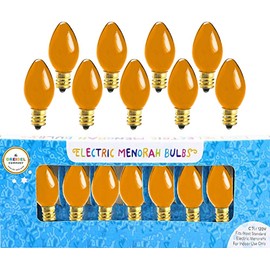 Hanukah: Electric Menorah: Replacement Bulbs, Orange