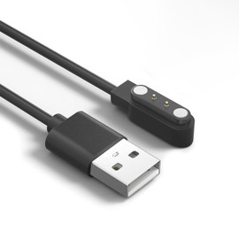 Xininyia 2 Pin Chargers for GloryFit Smart Watch Charger, 4mm Magnetic USB Charging Cable for Smart Watches with The Gloryfit app (Pin spacing 4mm, for T60 T70 T80)