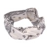 Vctitil Cashew Flower Print Headbands For Women Fashion Wide Headband