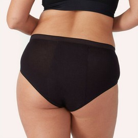 Love Luna Period Hi-Waisted Bamboo Brief, Black / 18/20