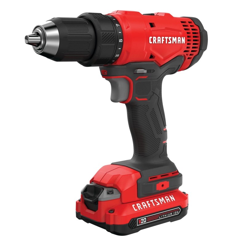 CRAFTSMAN V20* 1/2-In. Cordless Drill/Driver Kit (2 Batteries) - CMCD701C2