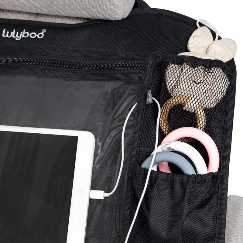 Lulyboo Auto Seat Protector with Storage and Waterproof Tablet Window