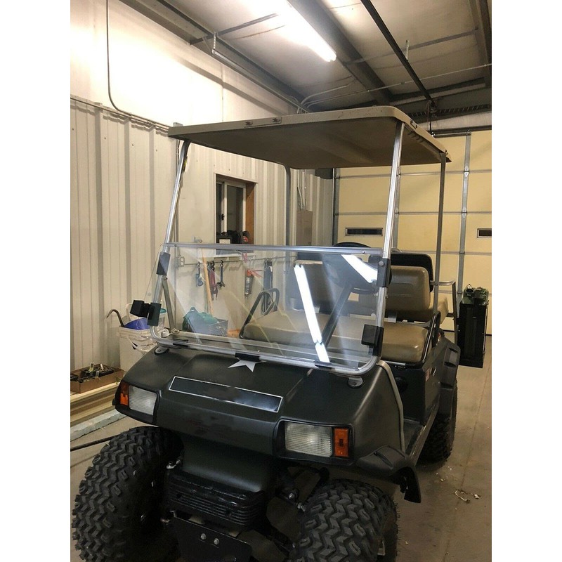 KUAFU Clear Windshield Compatible with 1982-2000.5 Club Car DS Golf