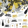 30G Black Gold Silver Table Confetti, 2025 Happy New Year