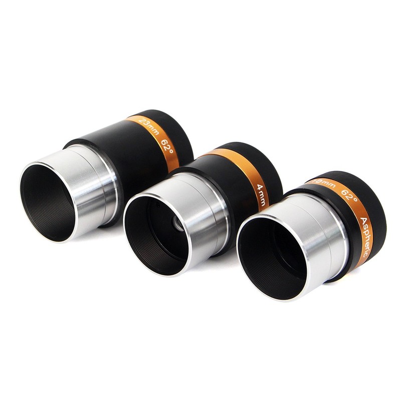 SVBONY Eyepiece Set 1.25" Eyepiece 4mm/10mm/23mm Focal Length FMC 62°