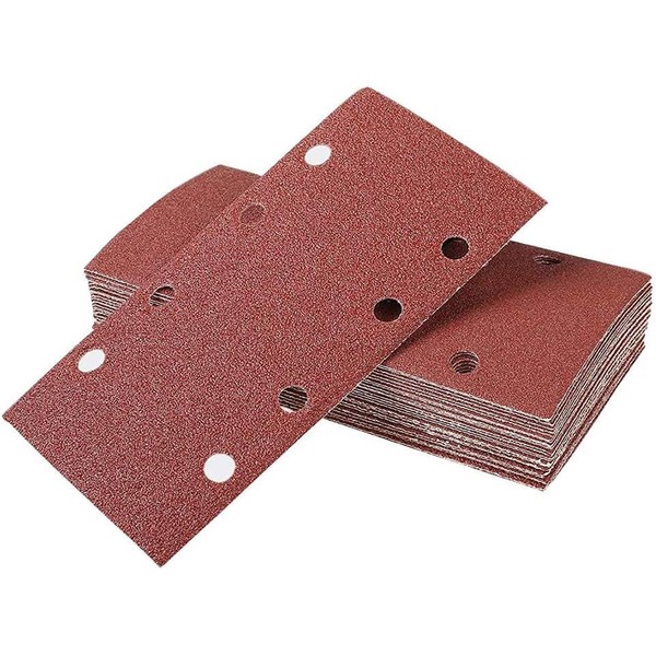 MOLENCO Sandpaper Orbital Sander, Pack of 35 Sanding Sheets Velcro
