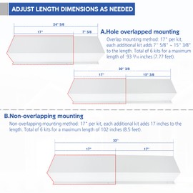 TOPOWN Metal HVAC Lines Cover for Central Air Conditioner 4x4"x8.5ft Metal Line Set Cover Kit for Mini Split Line Set Cover for Central Air Conditioner & Heat Pump Heating Cooling