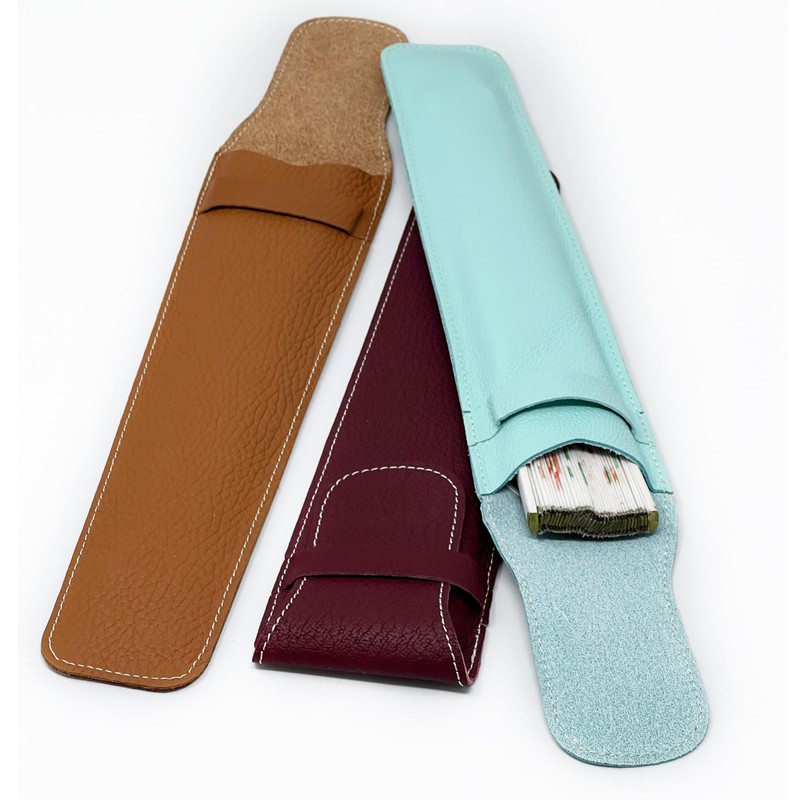 Space Home - Fan Holder with Flap - Leather Fan