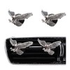 ORIESSE Vintage Eagle Car Air Freshener Vent Clips,2pcs Alloy Silver