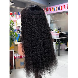Burmese Curly Glueless Wigs Human Hair 13x4 Full Hd Transparent Lace Front Wig Natural Human Hair Wigs for Black Womencolor: hd 4*4 cosure burmese curly, stretched length: 12 inches