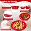 Hushee Adaptive Spill Proof Scoop Bowl and Plate Set with