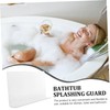WOONEKY Bathtub Splash Guard Corner Spatter Preventer Kitchen Sink Splashing