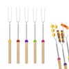 5 Pack Marshmallow Toasting Forks, Stainless Steel Telescoping BBQ Forks