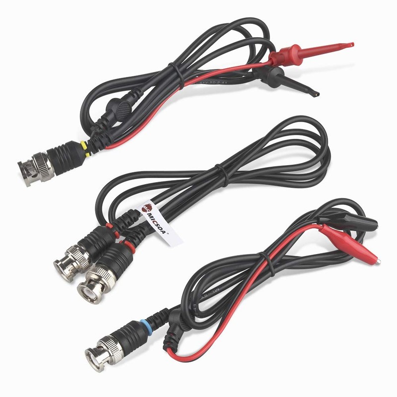 Micsoa Oscilloscope Probes - BNC to Alligator Clips, Mini Test