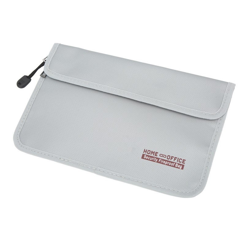 Fireproof Document Bag Waterproof and Fireproof Money Bag with Dual