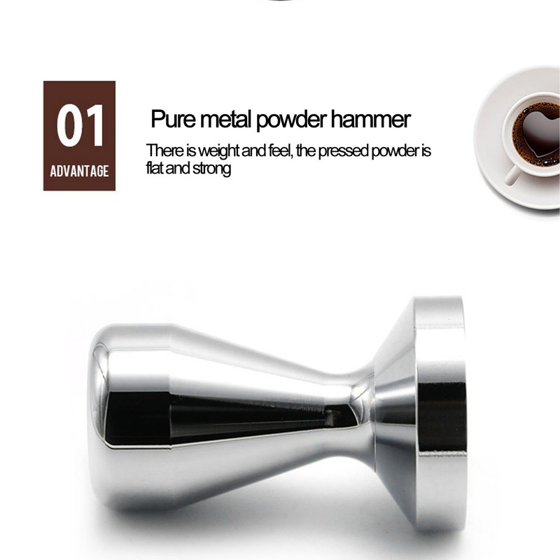 Coffee Tamper Stainless Steel Italian Compact Coffee Powder Press Hammer