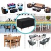 HRSMTY Patio Furniture Cover Outdoor, Waterproof 420D Heavy Duty Rectangle