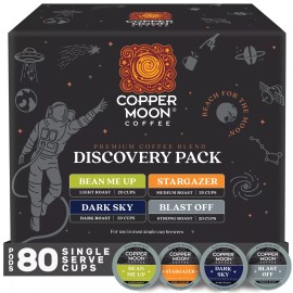 Copper Moon Coffee Discovery Variety Pack, 80 Count