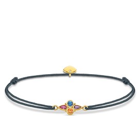 Thomas Sabo ladies-bracelet Little Secret Colourful Stones 925 Sterling silver yellow gold plating LS076-300-7-L20v
