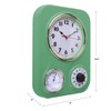 Lily's Home Retro Kitchen Clock with Temperature and Timer (Retro