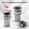 zencQ Universal Pop Up Sink Drain Stopper - Leak-Proof, Corrosion-Resistant