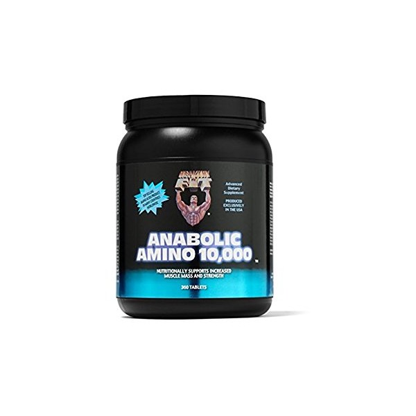 Healthy 'N Fit - Anabolic Amino 10,000 -Amino Acid Tablets (360)- Hydrolyzed Egg & Whey Source- FAST Absorbing