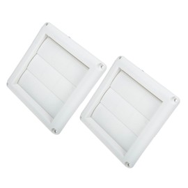 MAGICLULU Enhanced Airflow: 2 Pack Air Ventoutlet Covers for Exterior Wall Rustproof Plastic Air Vent Covers Quick Fit for Ventilation Outlets