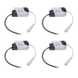 Micro Traders 4Pcs LED Panel Power Supply 8-18W Power Supply Driver Transformer Non-Isolated Power Supply 24-86V 280mA for Floodlight Ceiling Light Street Light 75x34x20mm