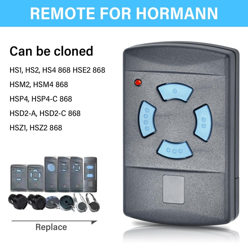 868.3 MHz Garage Door Opener Garage Door Remote Control Compatible
