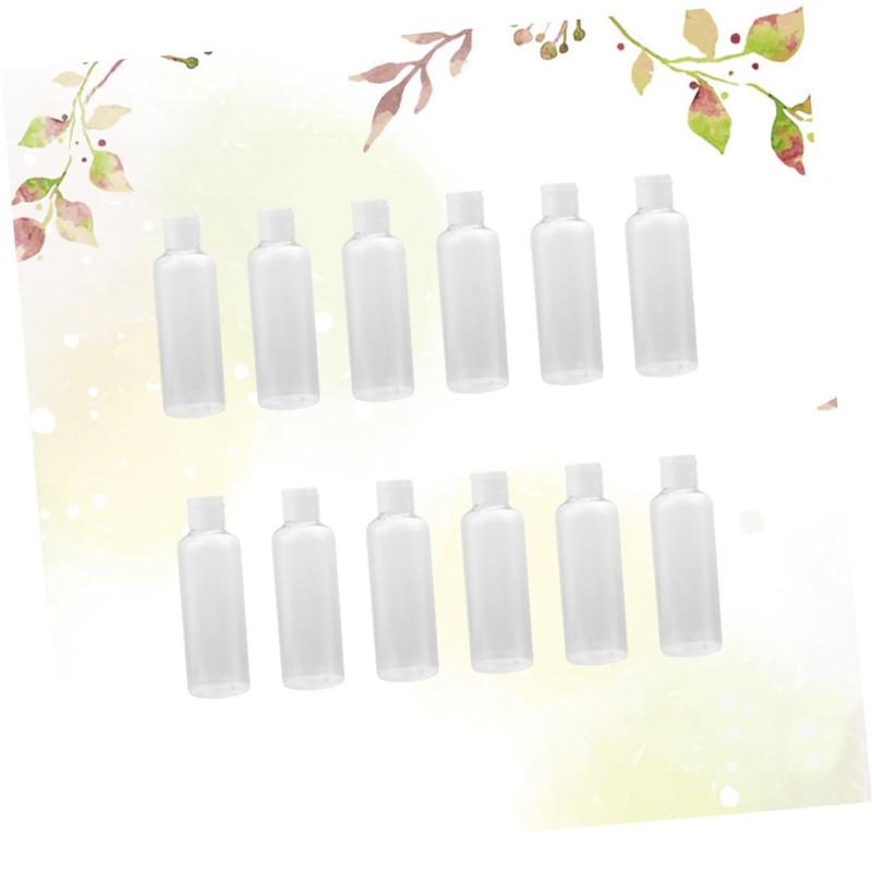 IWOWHERO 100ml Refillable Travel Shampoo Bottle 12 Pack Empty Cosmetics