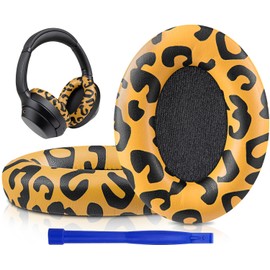 SOULWIT Professional Earpads Cushions Replacement for Sony WH-1000XM3 (WH1000XM3) Over-Ear Headphones, Ear Pads with Softer Protein Leather, Noise Isolation Memory Foam, Added Thickness(Tiger Stripes)