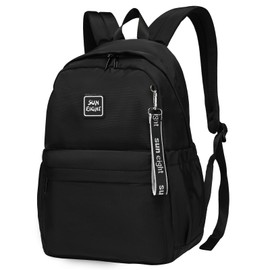 ACNCN Teen Girls Casual Backpack College Daypack Women Daily Travel Laptop Bag Sports backpack, Boys School Backpack(Black)