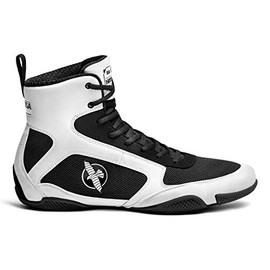 Hayabusa Pro Boxing Shoes for Men & Women - White, 7 Men/8.5 Women