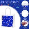 Marspark 24 Pcs Blue and Golden Ring Favor Bags with