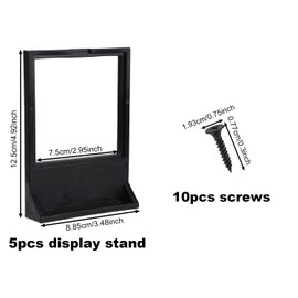 Gosknor 5pcs Wall Mount Display Stand for Building Blocks Helmet, Sturdy & Sleek Hanging Display Shelf with Screws for All Standard Sizes