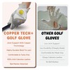 Copper Tech Woman's Golf Gloves (White/Silver, Md to Lg One