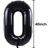 TONIFUL 40 Inch Black Large Numbers Balloons 0-9,Number 3 Digit