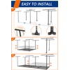 Soywey 3 x 8FT Overhead Garage Storage Rack, Adjustable Ceiling