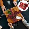 HAIKING Christmas Wired Ribbon, 3 Rolls Truck Tree Buffalo Plaid