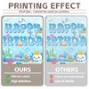 YCUCUEI 72x43inch Fabric Blue Cute Axolotl Birthday Under The Sea