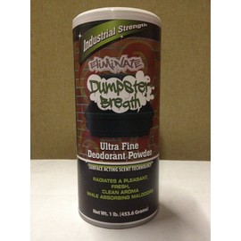 Dumpster Breath Heavy Duty Commercial Odor Control Ultra Fine Deodorant Powder for Neutralizing Odors in Dumpsters Trash Cans & Anywhere Residual Odors Can Occur - 1 Lb