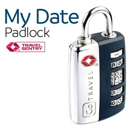Go Travel- My Date Luggage Combination Padlock - (Ref 354.101)