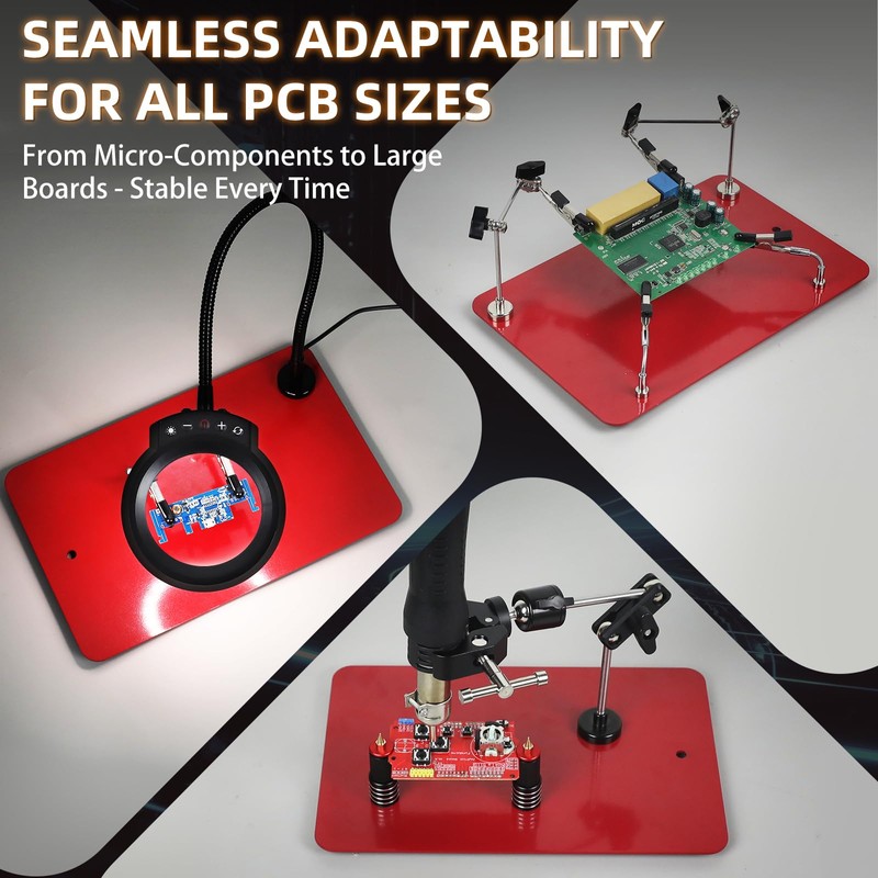 Soldering Helping Hands, NEWACALOX Third Hand Magnetic Helping Tool with