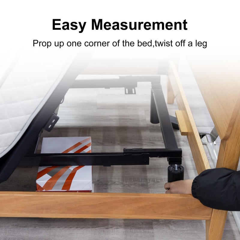 Skuehod 4 Inch Metal Legs Replacement for Adjustable Bed Frame