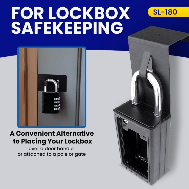 ShurLok SL-180 Lockbox Over The Door, Black Medium