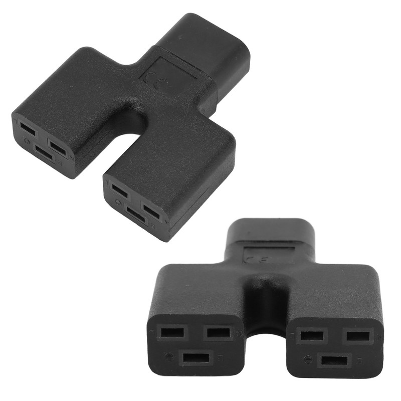 IEC320 C14 to Dual C19 Power Adapter Copper Conductor PVC