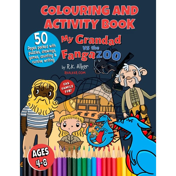 Fangazoo Colouring & Activity Book: 1: for Boys & Girls